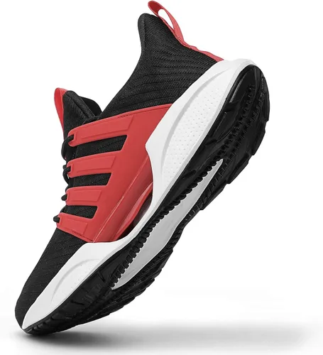 Vista 4 de Wedowu Zapatos deportivos cómodos para hombre que absorben los golpes, ligeros, antideslizantes, para correr, caminar, deportes, moda, casual
