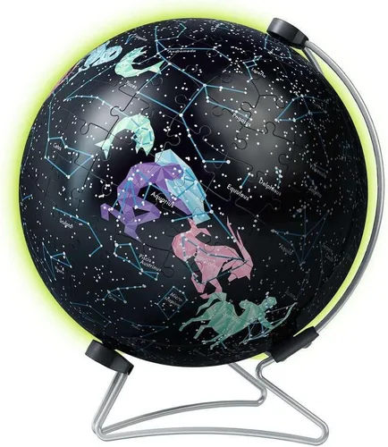 Vista 2 de Ravensburger Rompecabezas 11544 - Lóbulo de estrellas con edición que brilla en la oscuridad: rompecabezas 3D de 180 piezas para niños 11544