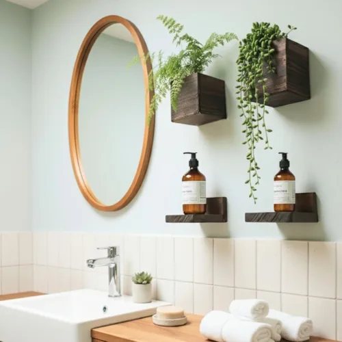 Vista 9 de LaLaGreen - Maceta de madera para plantas (2 cajas + 2 estantes), paquete