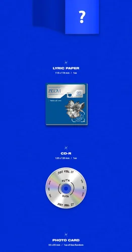 Vista 2 de BTOB Lee Minhyuk HUTA BOOM 2º álbum Jewel Version Folleto+papel lírico+1p PhotoCard+seguimiento sellado