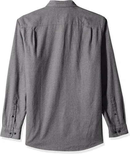 Vista 2 de Tienda Essentials - Camisa de franela de manga larga con ajuste regular y dos bolsillos para hombre