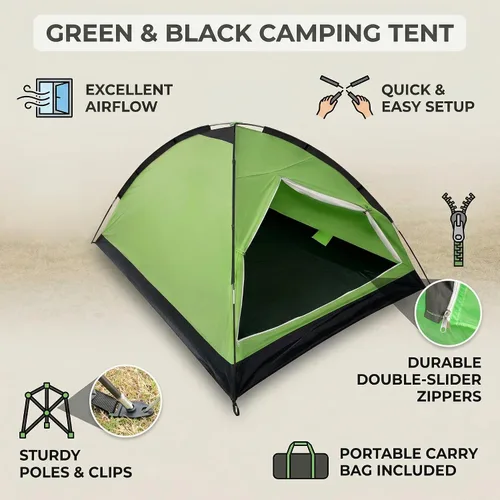 Vista 3 de XL Camping Tent 1/2 Person Small Tents Lightweight Waterproof Adult Kids
