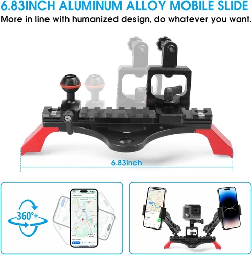 Vista 2 de sukemichi Soporte de teléfono para Bronco, soporte multifuncional para teléfono celular, soporte de cámara para Ford Bronco 2021-2026 2 puertas 4