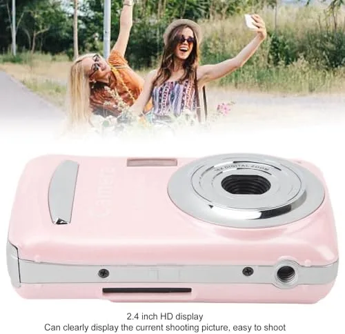 Vista 7 de Yunseity 1080P Full HD 16X Zoom 64MP Cámara digital de apuntar y disparar, pantalla IPS de 2.4 pulgadas, cámara de enfoque automático para vlogging