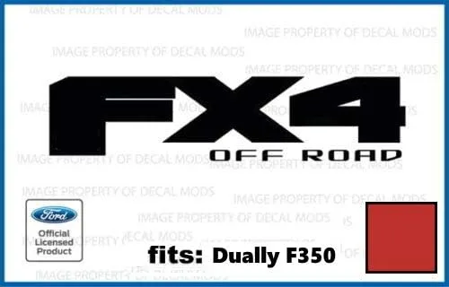 Vista 5 de FX4 Offroad - Calcomanías adhesivas para Ford F350 F450 DUALLY ONLY troquelado (2017-2020) – DCBM Solid (juego de 2) Dimensiones: 12 x 3 pulgadas