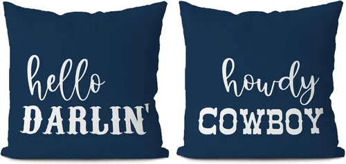 Vista 6 de KEUSPI Fundas de almohada occidentales, decoración del hogar occidental, fundas de almohada occidentales de 16 x 16, fundas de almohada