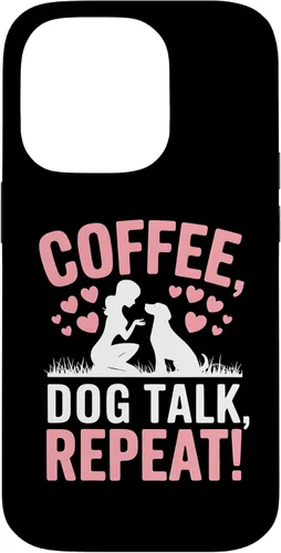 Vista 17 de Coffee Dog Talk Repeat Dog Mom Puppy Love Case for iPhone 17