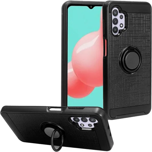 Vista 9 de Para Samsung Galaxy A32 5G (SM-A326) - Funda de goma para teléfono - AH2 Azul Marino