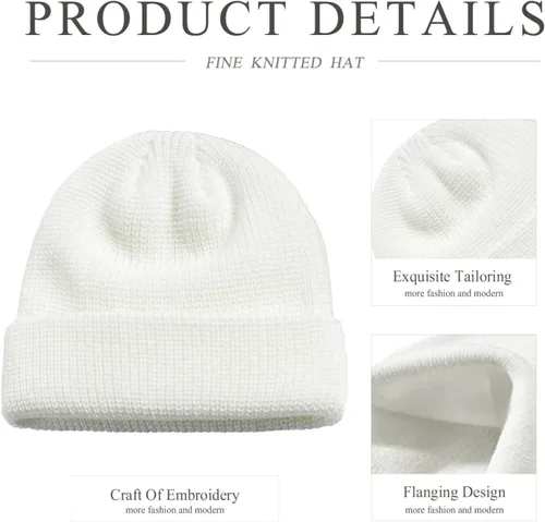 Vista 6 de Sombrero de gorrita tejida personalizado Añadir su texto Imagen Logo Invierno Gorras Fiesta de la empresa Hombres Mujeres Sombrero Personalizar