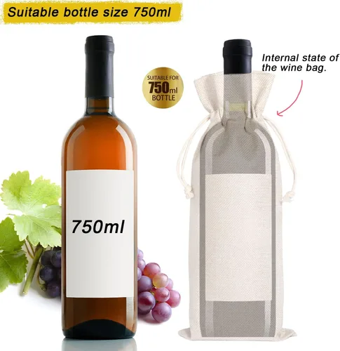 Vista 5 de Maydvdv Combina bien con una bolsa de vino de maestría Regalo de maestría Bolsa de vino de graduación Regalo divertido de graduación Regalo