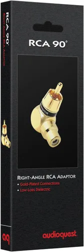 Vista 2 de AudioQuest Adaptador RCA macho a RCA hembra de 90 grados