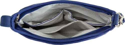 Vista 4 de Travelon Antirrobo Boho NorthSouth Crossbody, azul exuberante, azul (Lush Blue)