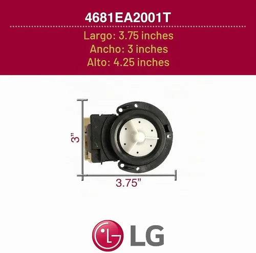 Vista 6 de LG, 4681EA2001T, Bomba de desagüe para lavadora