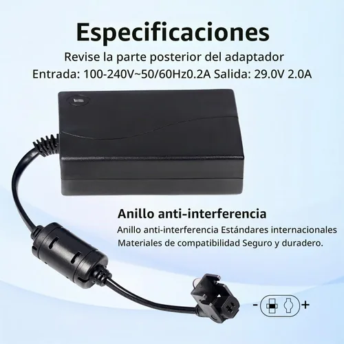 Vista 5 de Cable de alimentación universal para silla reclinable, adaptador de corriente de 2 pines con cable de extensión para silla elevadora, sofá