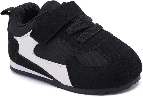 Vista 4 de BMCiTYBM Zapatos de lona para bebé para niños y niñas, zapatillas para caminar Negro (72-Black)