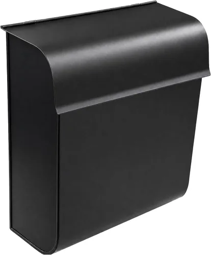 Vista 8 de NACH Buzón con bloqueo, 16 x 4.5 x 10 pulgadas, buzón negro con cerradura, soporte de pared impermeable para buzón - The Dominion Buzón con cerradura