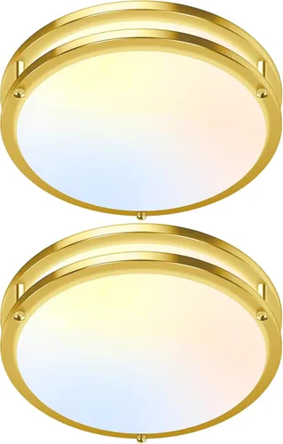 Vista 25 de Luces de Techo LED de 12 Pulgadas 36W, 2700K/3000K/4000K/5000K/6500K Ajustables de Montaje Empotrado, 3200LM Súper Brillantes Regulables Accesorio