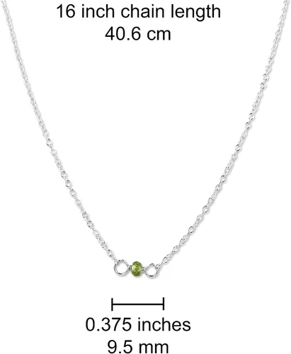 Vista 209 de Gargantilla de piedra natal – Regalo de cumpleaños, regalo para niña, mujer, amiga, hija, esposa, mamá, ella, joyas de piedras preciosas para uso