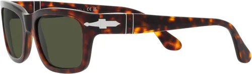 Vista 3 de Persol PO3301S - Gafas de sol rectangulares, HavanaVerde