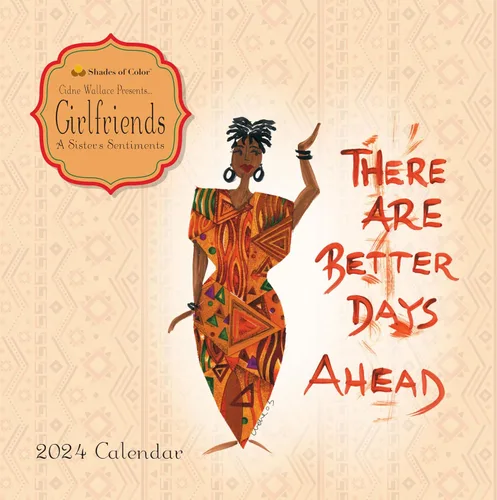 Vista 7 de Shades of Color Girlfriends, A Sister's Sentiments - Calendario afroamericano 2018 de Cidne Wallace de 12 x 12 pulgadas, (18GF)