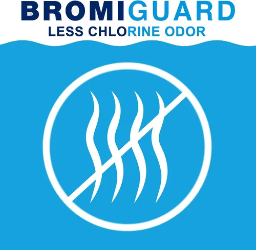 Vista 2 de BROMIGUARD Tabletas de Bromo de 1 Pulgada 1.8 Libras para Spa Jacuzzi Desinfectante Químico Sanitizante Tabletas de Bromo Tabletas de Bromación