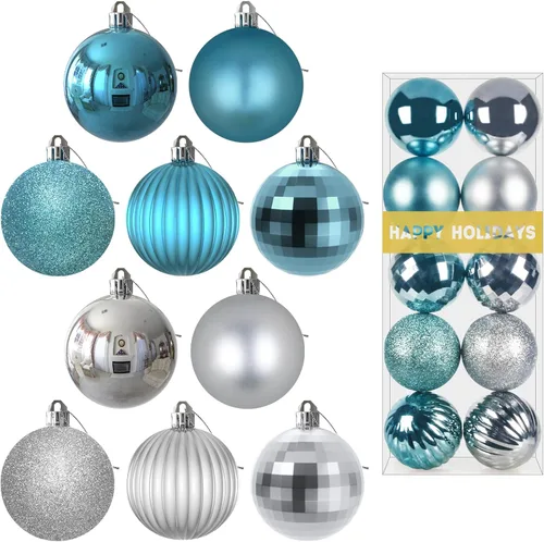 Vista 70 de Esferas pequeñas de bronce de 1.6 pulgadas para decoración del árbol de Navidad, adornos inastillables para cumpleaños, Halloween, vacaciones, boda