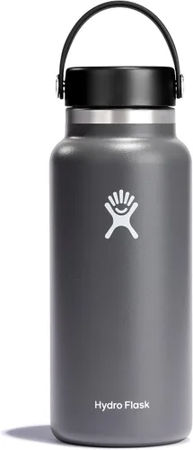 Vista 9 de Hydro Flask Botella de agua – Acero inoxidable aislado – Tapa flexible de boca ancha, antiderrames, a prueba de fugas y recargable en agave de 20