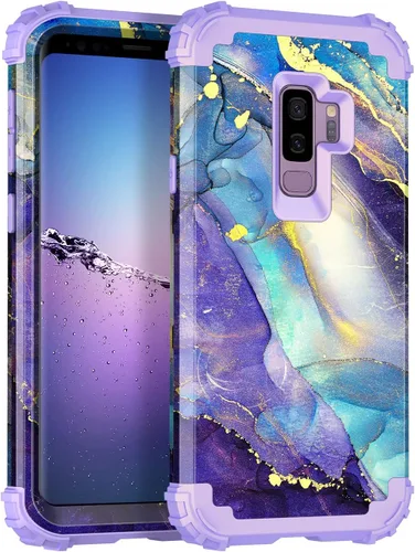 Vista 45 de Rancase para Galaxy S25, Funda de tres capas, protección resistente a los golpes, paraguas de plástico duro + funda protectora de goma de silicona