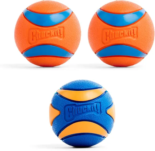 Vista 10 de Chuckit! Ultra Ball Juguete para Perros - Pelotas Saltarinas de Buscar Medianas para Perros de 20-60 libras - Hecho de Goma Duradera - Juguetes