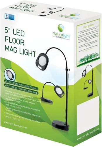 Vista 7 de Daylight Company - Lámpara de pie LED y lámpara de mesa, lámpara de pie para sala de estar, dormitorio, salón, oficina, control táctil, brazo