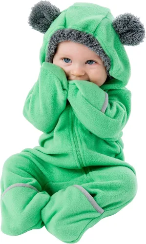 Vista 45 de Cuddle Club - Body de forro polar para bebé recién nacido hasta 5T – Pijamas de invierno chaqueta de abrigo abrigo para bebé Alien