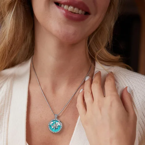 Vista 2 de Fanery sue Personalized Locket Necklace that Holds Pictures, Lockets Necklaces Customize Photo Picture Pendant Jewelry Mothers's Day Gifts for Mom