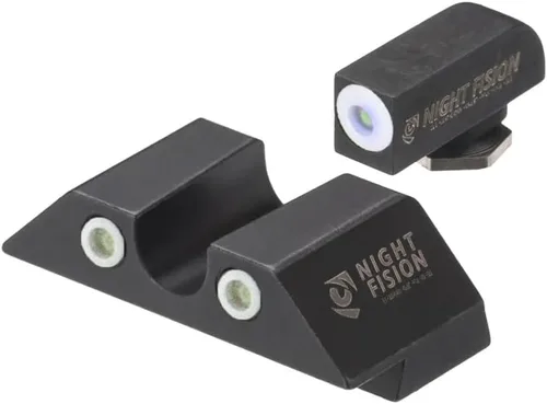 Vista 13 de Night Fision Tritium Night Sight Set for Glock 42/43/43X - Perfect Dot Front Sight with Added Daytime Ring - Front Ring Color Options - Various