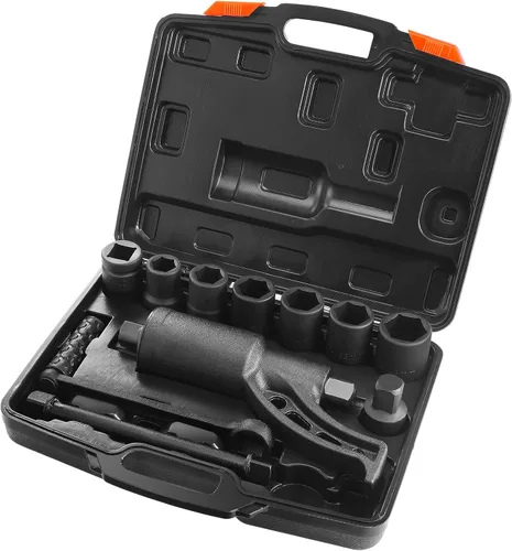Vista 11 de VEVOR Multiplicador de Par, Juego de Llaves Multiplicadoras de Par de Servicio Pesado, Llave para Tuercas de Rueda con Impulsor de 1 Pulgada