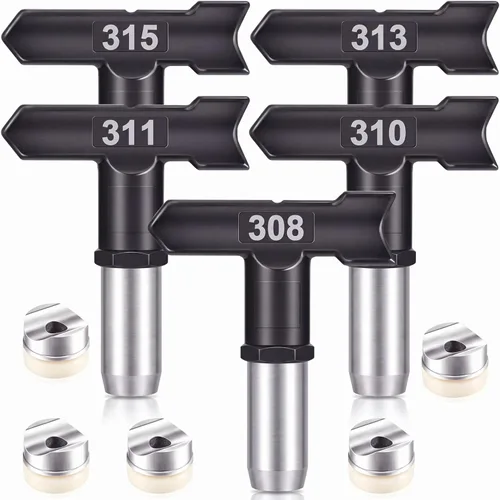 Vista 8 de 10 Piezas Puntas de Pulverización Puntas de Pulverización Reversibles Boquillas de Pulverización sin Aire para Pistolas Pulverizadoras de Pintura