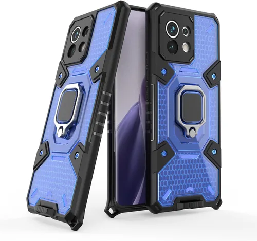 Vista 57 de Funda para 1+ Nord 2 5G, funda para OnePlus Nord 2 5G con funda de soporte, color azul
