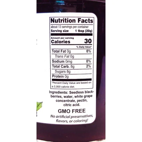 Vista 2 de Mermelada dulce de mora Sin semillas Sin azúcar añadido Todo natural Conserva de gelatina de mermelada de frutas casera Conservas untables