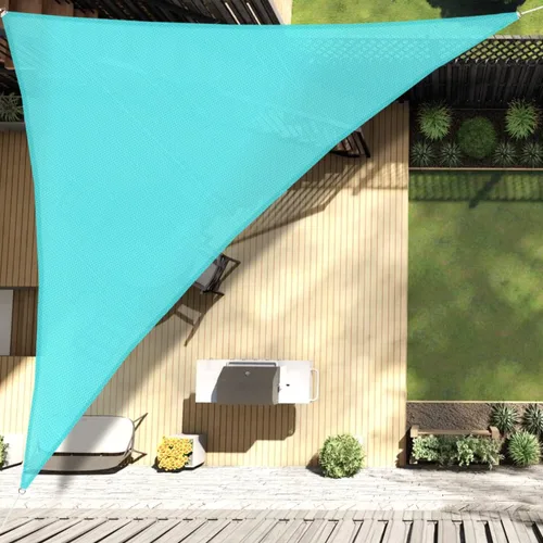 Vista 7 de Coarbor Toldo parasol triangular de 2 x 2 x 3 pies, para exteriores, patio, terraza, jardín (turquesa)