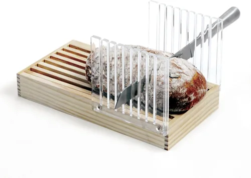 Vista 2 de Norpro Bread Slicer with Crumb Catcher Brown .5in/1.25cm
