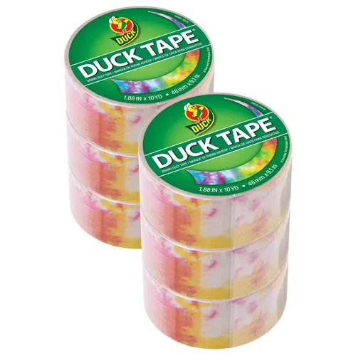 Vista 22 de Duck Brand Cinta adhesiva Duck impresa, 6 rollos, yute (283713_C)