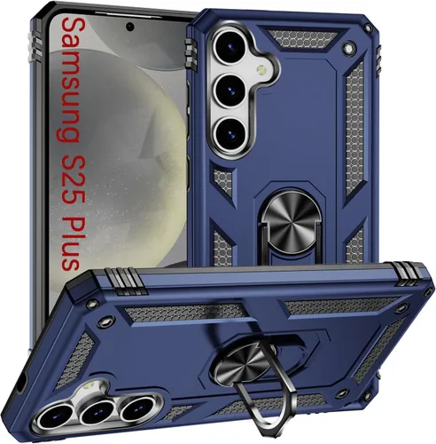 Vista 26 de Korecase - Carcasa para Samsung Galaxy S10E con soporte de anillo, color Negro