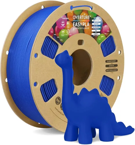 Vista 79 de OVERTURE - Filamento de ácido poliláctico (Easy PLA) para impresora 3D de 1.75 mm, bobina de cartón de 2.2 libras, precisión dimensional +/- 0.02