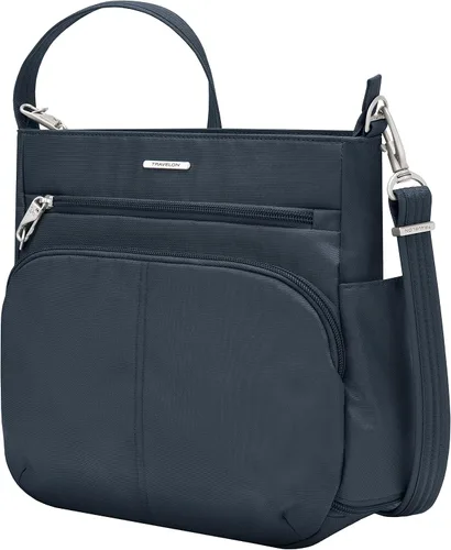 Vista 3 de Travelon Bolso cruzado cruzado clásico NS antirrobo, midnight, Travelon Bandolera clásica antirrobo NS