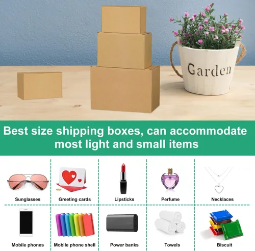 Vista 4 de Cajas de envío, 8x6x6 cajas de envío pequeñas, cada caja de zapatos de cartón.