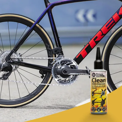 Vista 6 de GREEN OIL Paquete Saver - Incluye cera seca para cadena de bicicleta de 3.4 fl oz, gelatina desengrasante 3.4 fl oz, limpiador de bicicletas Green