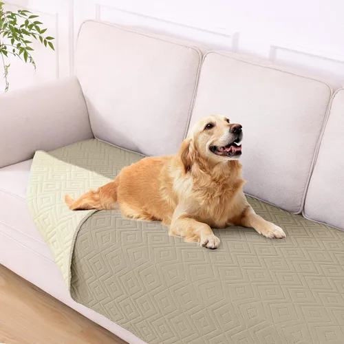 Vista 32 de hyha Manta impermeable para perros, funda suave para cama de perro, mantas para mascotas, funda impermeable para sofá y sillón para perros lavable