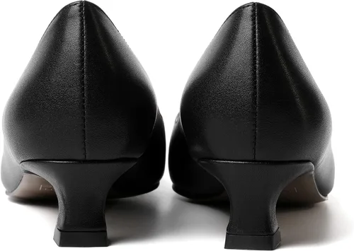 Vista 4 de AMBELIGHT Zapatos de tacón bajo para mujer, de gamuza y tacón bajo para oficina, sin cordones, de 1.5 pulgadas