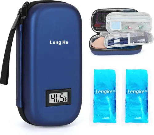 Vista 8 de YOUSHARES Ice Pakcs - Funda de viaje para enfriador de insulina, 2 paquetes de hielo grandes de 5.64 oz para diabetes, bolsas de hielo reutilizables
