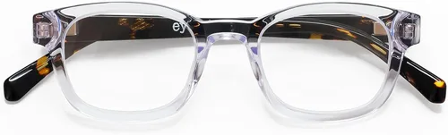 Vista 2 de eyebobs - Biff Premium Traditional and Blue Light Reading Glasses for Men and Women Square Frame for Narrow Faces