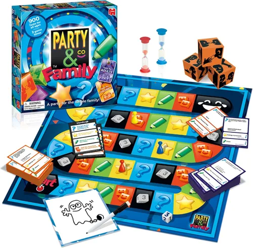 Vista 2 de Jumbo Party & Co. Juego de mesa familiar - Divertido juego multidesafío para más de 8 años, entretenimiento familiar multijugador.